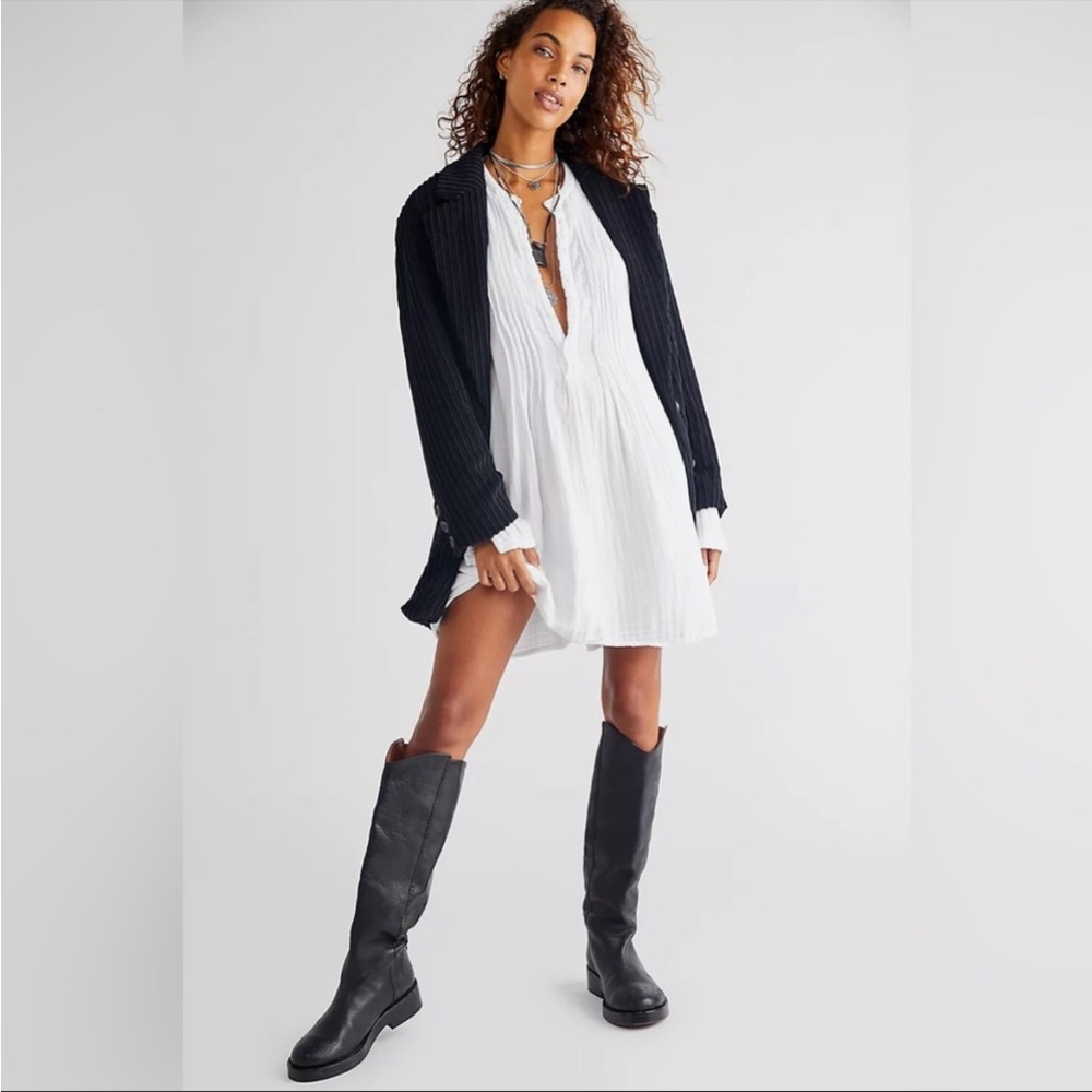 CP Shades X Free People Yoko Tunic Mini Dress White Gauzey
Cotton Sz XL